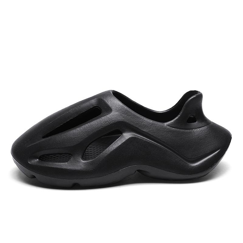 2024 hole shoes men's summer outdoor bag head slippers platform shoes wearing beach shoes stepping on shit feeling sports sandals