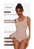 European & American Style Shaping Thong Bodysuit: Wide Strap, Tummy Control, Open Crotch, Butt Lifting, Strappy Bra, Bust Support