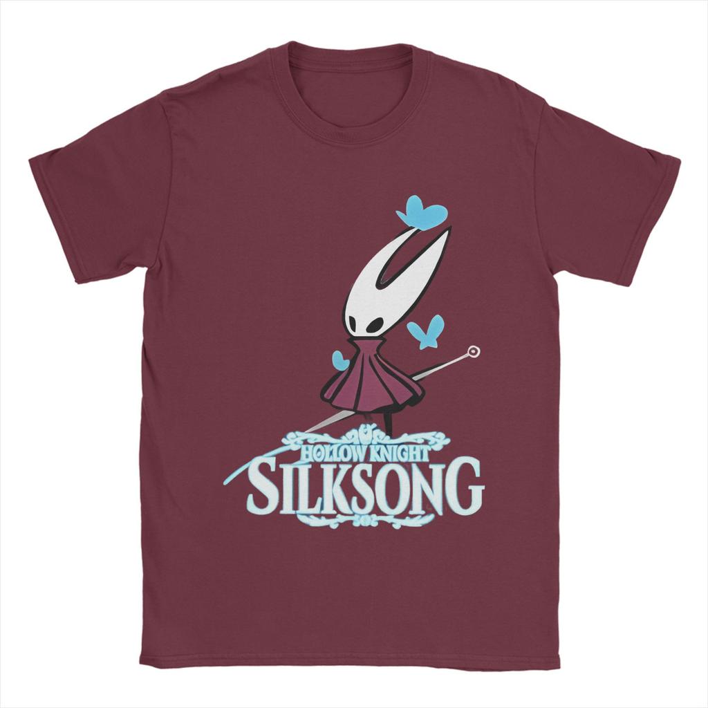 Hollow Knight Silksong T-Shirts Herren 100% Baumwolle Kleidung Mode Hornet Gaming Rundhals Kurzarm