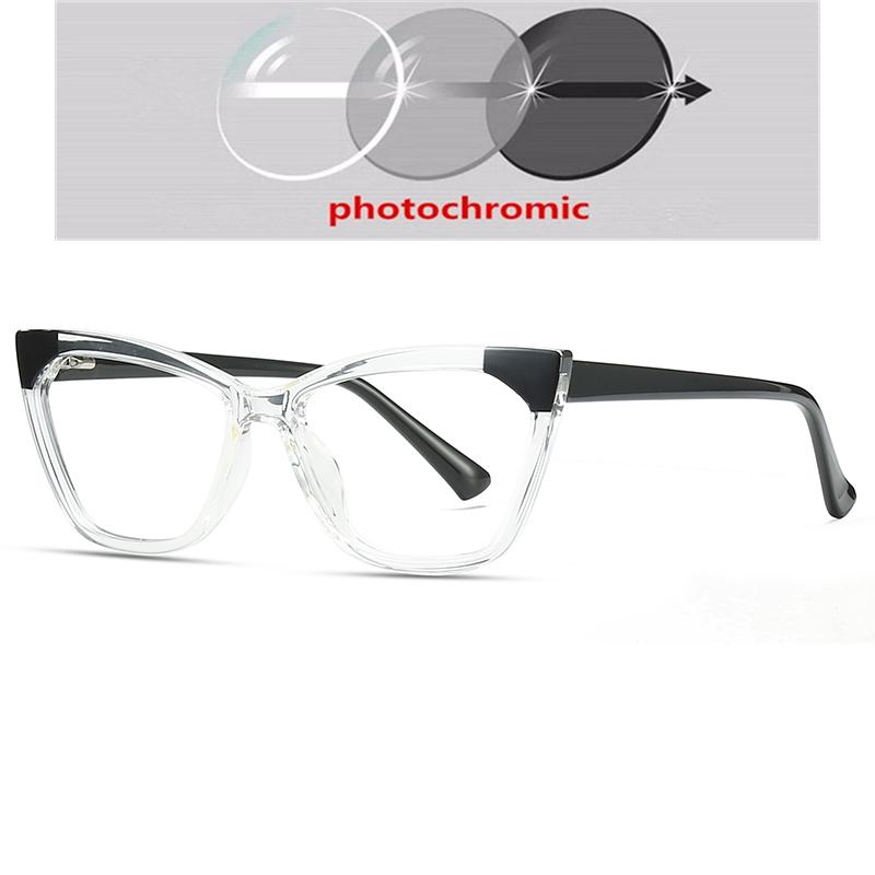 Spring Hinge Blue Light Blocker Cat Eye Presbyopic Glasses Women Fashion  Farsighted Eyeglasses Magnifier +0.25 +0.5 To +6.0