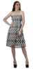 Moomaya Kvinner Sundresses Tube Kjole Trykt Smocked Kvinner Boho Kne Lang