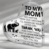 Acrylic Heart-Shaped Gifts Decor Sign For Girlfriend Mother and Friend Birthday Christmas Mothers Day and Valentine's Day Gifts