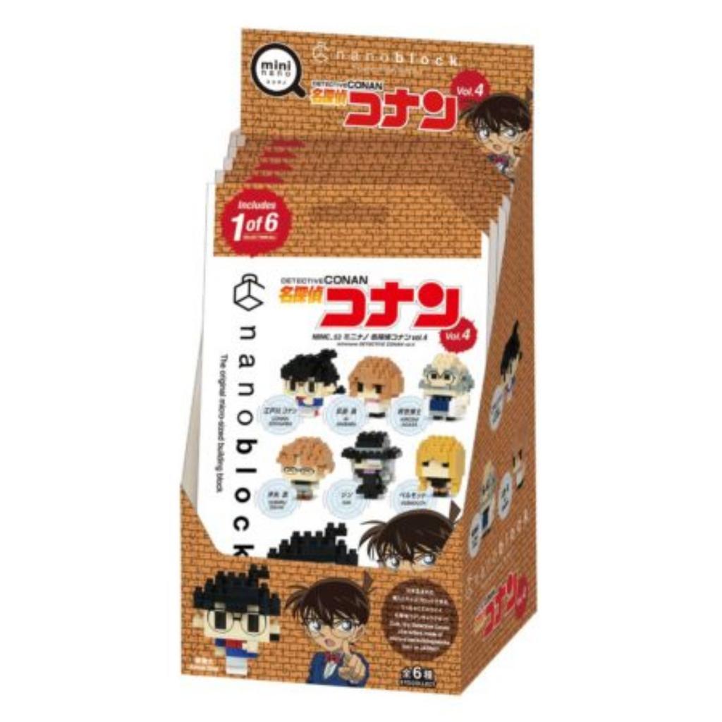 Kawada nanoblock Mini Nano Detective Conan Vol.4 NBMC_53 1BOX (6pcs) Complete Set Building Toy Japan