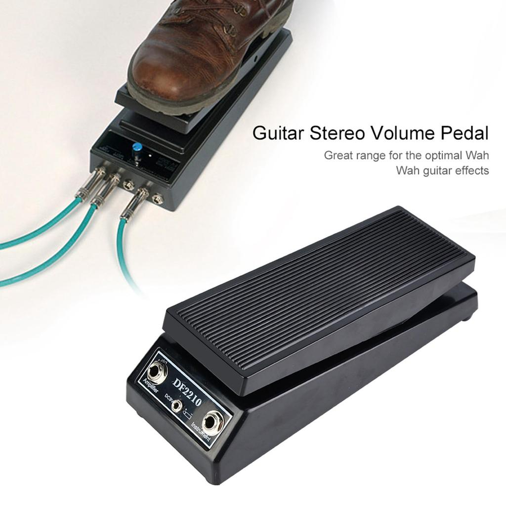 DF2210 Classic Wah Guitar Effect Wide Standard for and Guitar Players Pedal, Range, Foot-Controlled On/Off Button, Included, Bands, DJs,