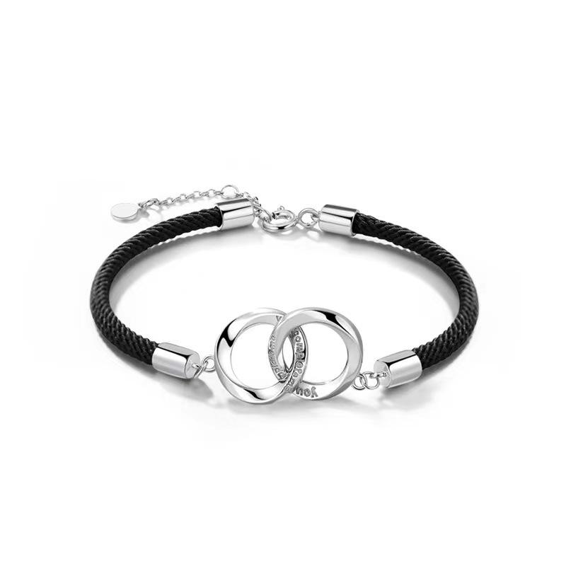 Couple Mobius Strip Bracelets - Stylish Handcrafted Pair for Him and Her