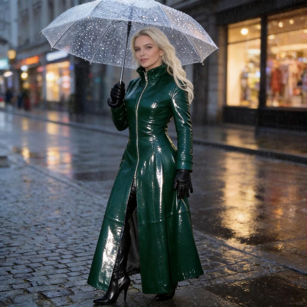 Kožený kabát z PU pro ženy Dlouhý rukáv Štíhlý střih Street Style Podzim Zima