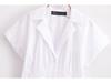 Spring 2025 Women's European & American Style Slim V-Neck Casual Shirt