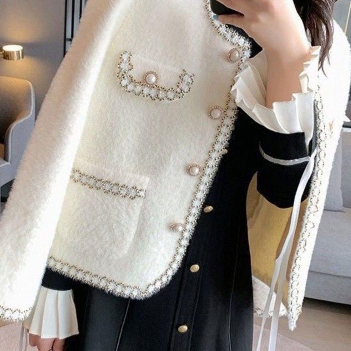 

Норковая шуба кардиган: Универсальный ароматный свитер «Ветер» на все сезоны XL (120-130 jin) чёрный