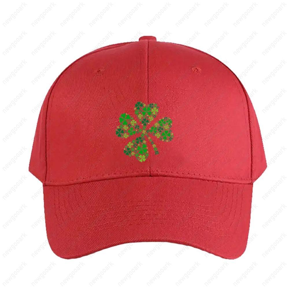 Lucky Four Leaf Clover Green Shamrock Adult Cap Women Unisex Peaked Hat Fashion Casual Adjustable Printed Baseball Caps Trucker Cap Adjustable