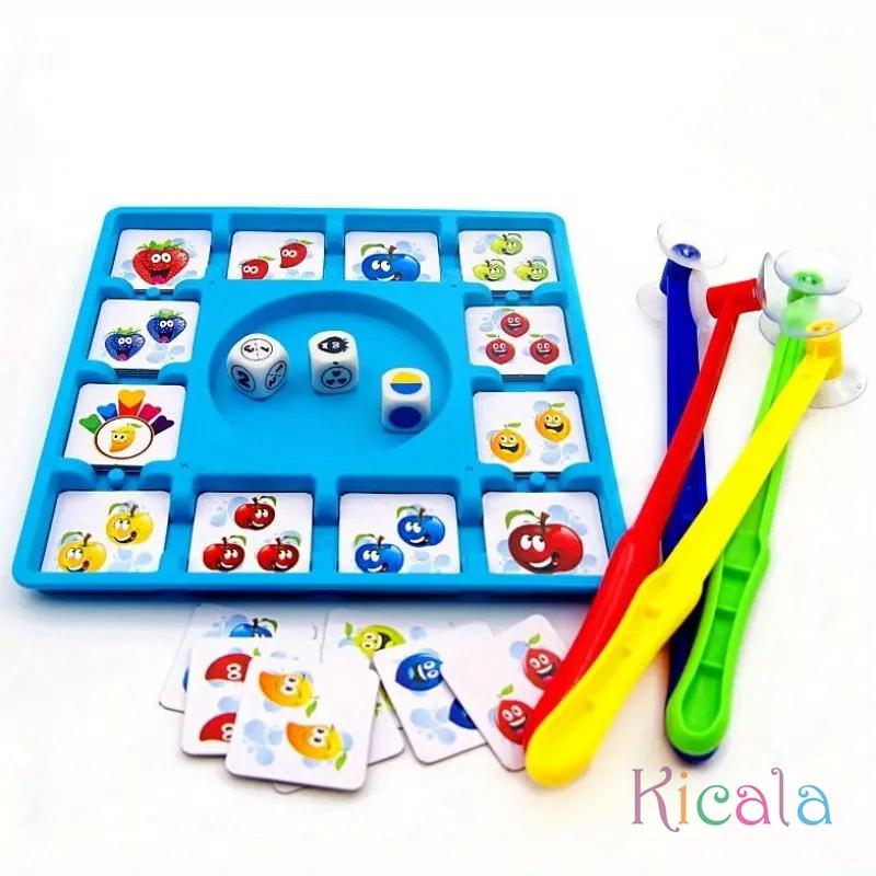 Fruit Suction Board Game for Kids Interactive Parent-Child Party Game Educational Puzzle Toy Reaction Training Mixed Color Gift