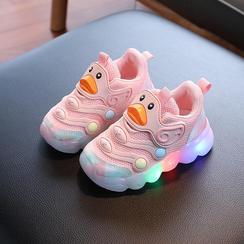 2025 Luminous Cartoon Sneakers: Soft Sole LED Light Up Shoes for Toddlers and Kids