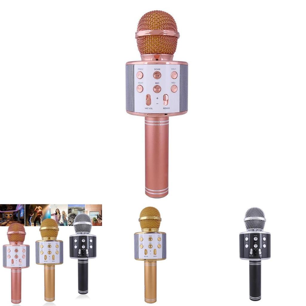 Kabelloses Bluetooth-Mikrofon Handheld Ktv Mini Tragbarer Lautsprecher USB-Player für den Heim- und Ktv-Gebrauch