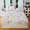 Floral Stain-Resistant Fitted Sheet & Pillowcase Set - Three Pieces