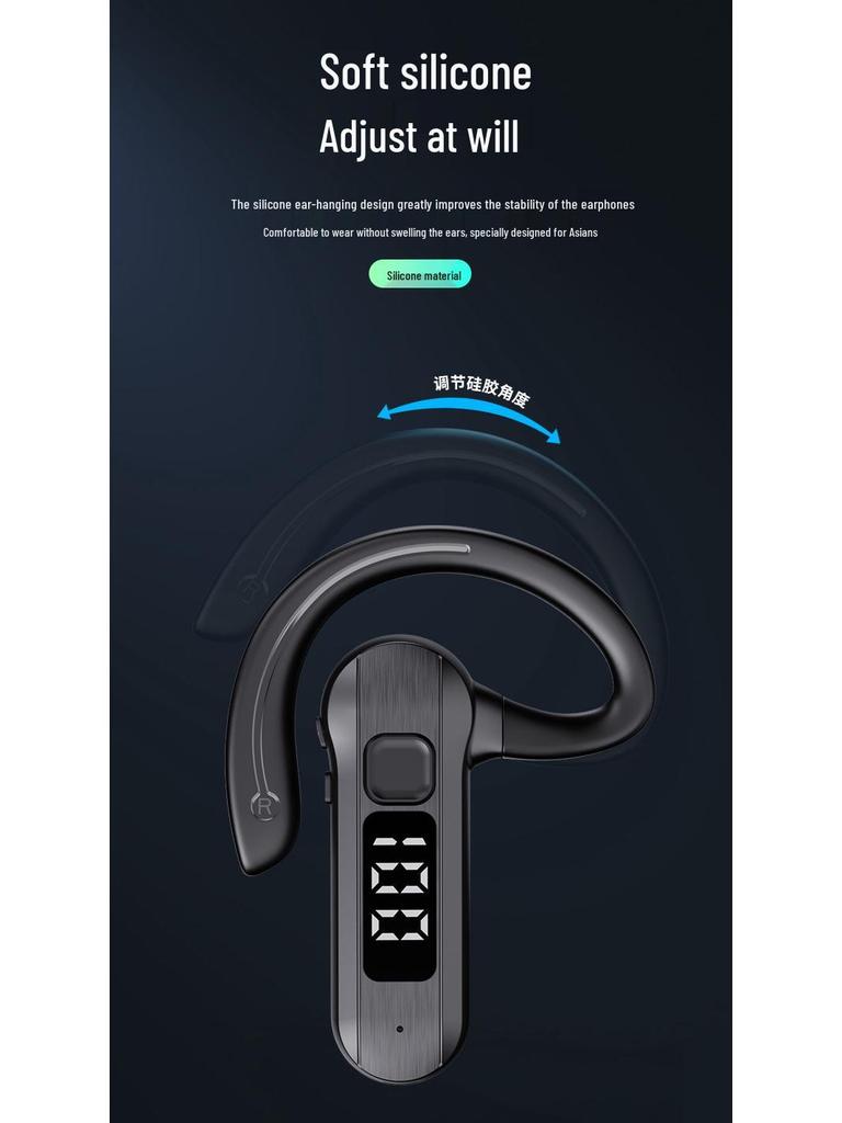 OWS Bluetooth Bone Conduction Wireless Open-Ear Noise-Cancelling Headphones for Running