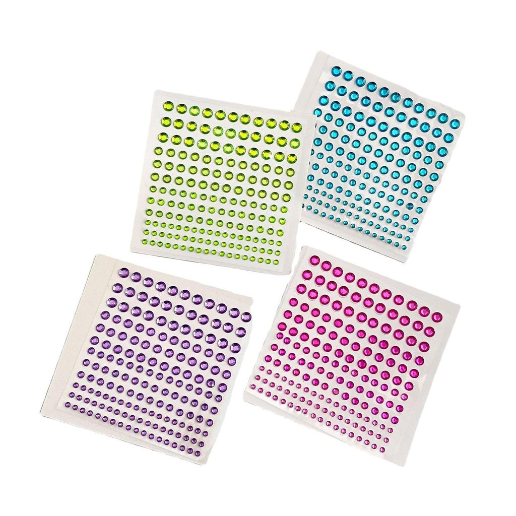 Diamant- und Perlenaufkleber für Kinder-Make-up, Nagelkunst und Bastelarbeiten