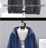 Men's Plus Size Fleece-Lined Zipper Hoodie - Thick, Loose Fit for Autumn and Winter