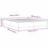 Blue Box Spring Bed 180 x 200 cm Cord Fabric