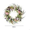 Artificial Easter Egg Wreath , Spring ,Silk Flower Garland for Front Door