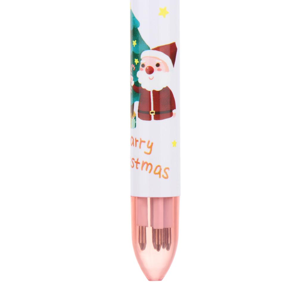 Boy Girls School Decor Santa Claus Pen Merry Christmas Cartoon Ball-point Pen Xmas Stationery