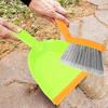 Small Broom with Dustpan for Table Cleaning Office Desktop Use 1Set Plastic