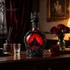 Gothic Wine Decanter 1200ML Halloween Bat Castle Whiskey Bottle, 320ML Vintage Glass Liquor Holder Cup, Decorative Flask for Home Kitchen Bar Parties