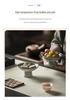 Blue & White Porcelain High-Footed Snack Plate for Desserts & Fruits