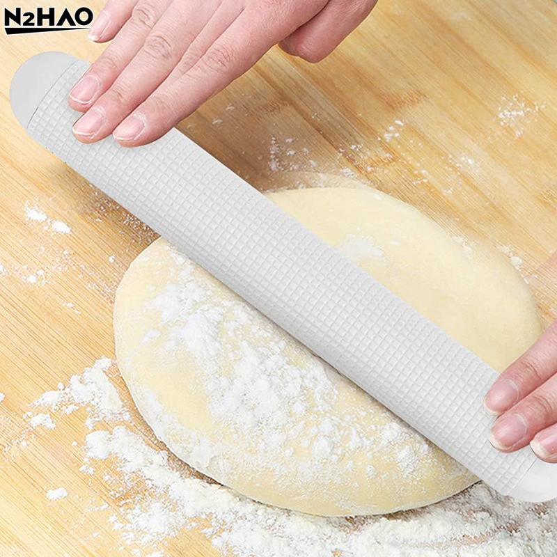1pc Non-Stick Floating Point Rolling Noodle Stick Dumpling Skin Household Rolling Noodle Stick Non StickSkin Kitchen Baking Tool