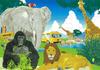 Kumon Publishing's Kumon Jigsaw Puzzle STEP 3: Exciting Animal Paradise, Educational Toy for Ages 2.5 and Up