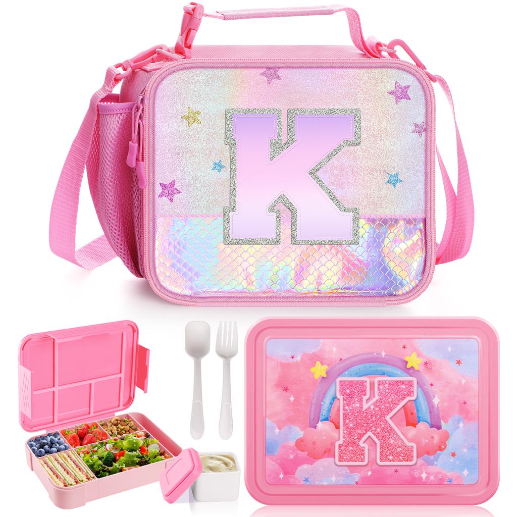 Unicorn Bento Storage Bag Lunch Bag For Girls Women Thermal Bag with Lunch Box For School Office Kids Birthday Gift