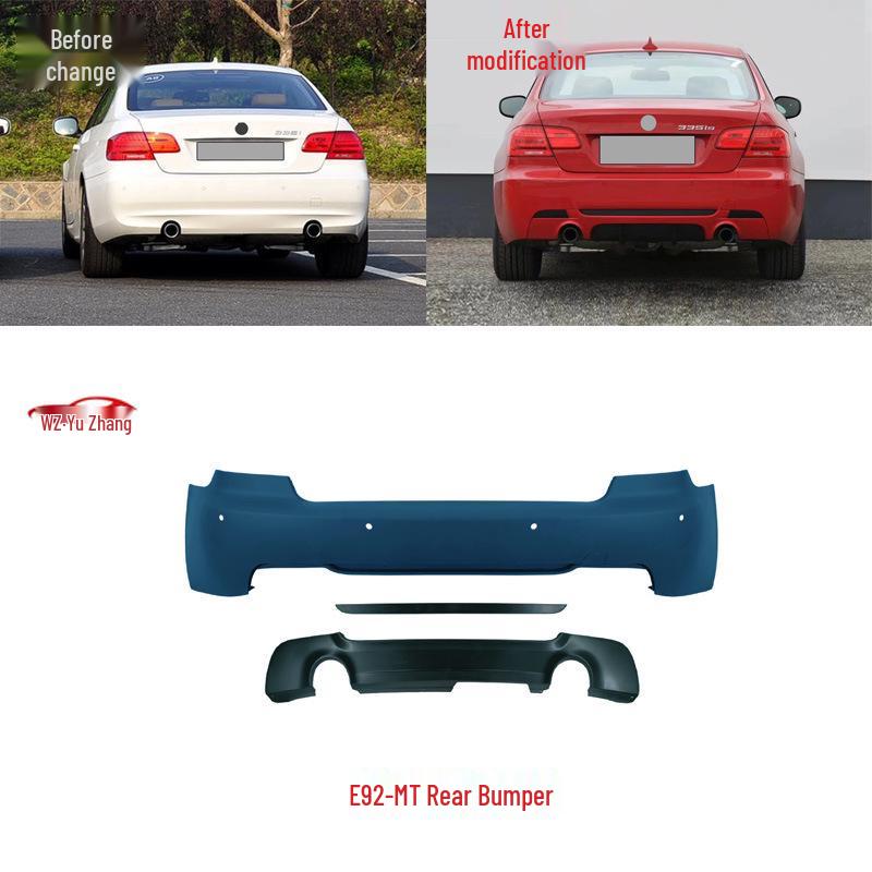 BMW E92 3 Series Coupe Body Kit: MT Front & Rear Bumpers, Grille, Side Skirts, Fog Lights.
