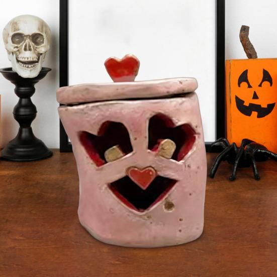 Halloween Ghost Night Light Spooky Ghost Centerpiece Light-up Hollow Ghost Decoration for Festive Party Mantels Shelves Decor