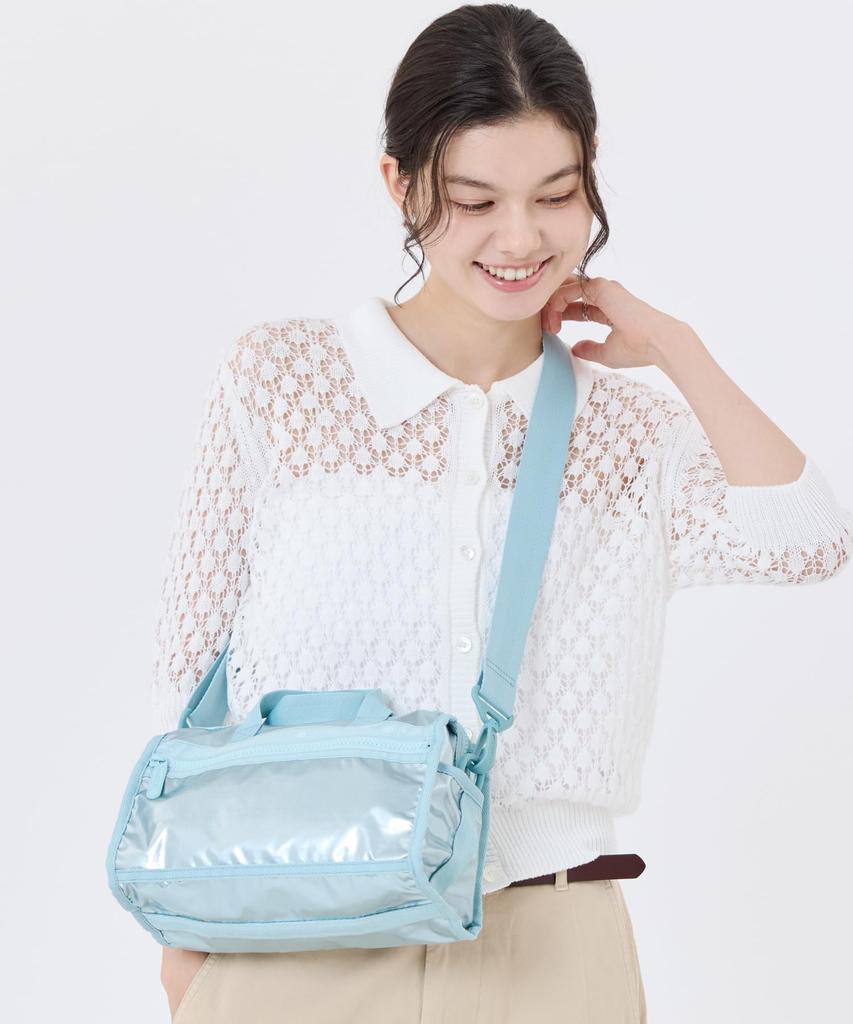 Shoulder Bag MINI DUFFEL CROSSBODY 1594 Aqua Blue Shine [LeSportsac] [Official] / /