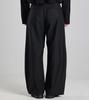 Beoteunseoul Minimal Classic One-Pleat Wide Slacks (Black)