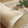Cotton Linen Placemats Rectangle Table Mat Simple   Party Wedding