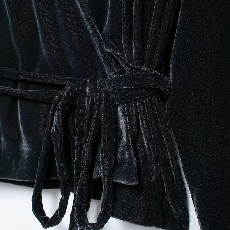 Kaslead New Arrival Women's Fashion Style Velvet Three-Piece Set 5427855 5427534 4391524