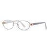 Blue Light Glasses Eyeglass Oval Metal Far Alloy For Spectacle sighted UV400 Sexy Elegant Blocking Presbyopic Woman Leopard Blocking Frame Reading