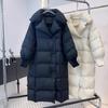Winter Down Cotton Jacket Women's Over-the-knee Long Fashion Thick Loose Plus Size Jacket