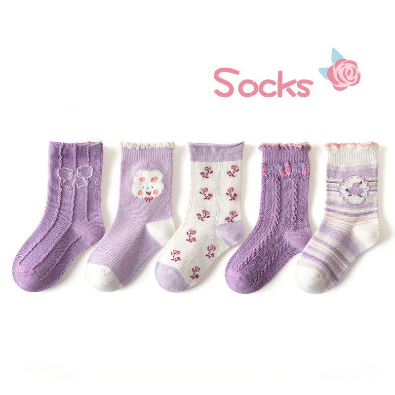 Kid's Socks Girls Socks Sweet Fancy Sock Baby Toddler Spring Autumn Winter Socks Children