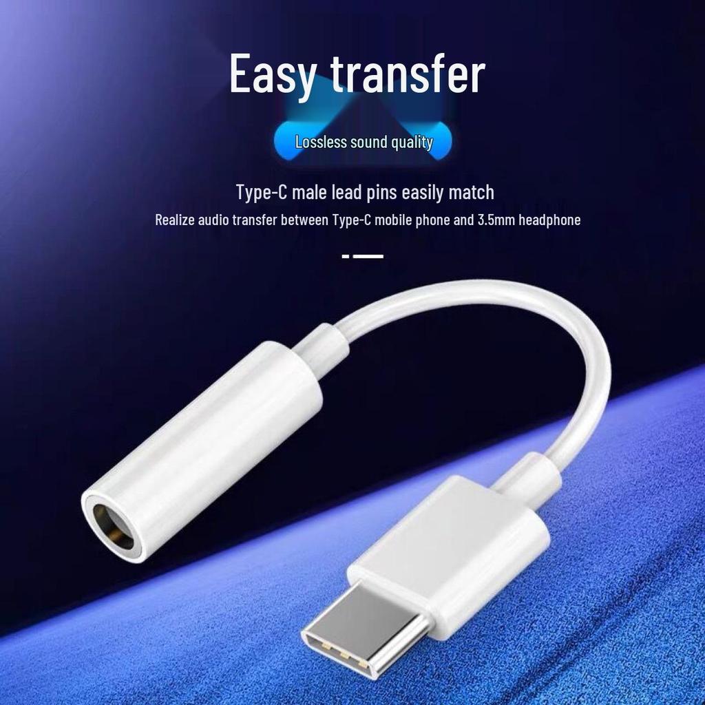 3.5mm Headphone To Type-C Audio Adapter for Apple, Huawei, Xiaomi Phones