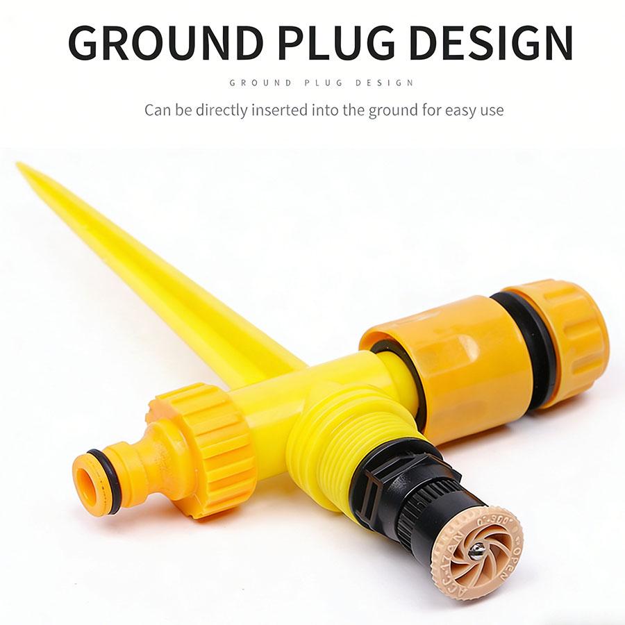 360° Adjustable Ground Stake Scattering Sprinkler, Lawn Automatic Watering Irrigation Tool