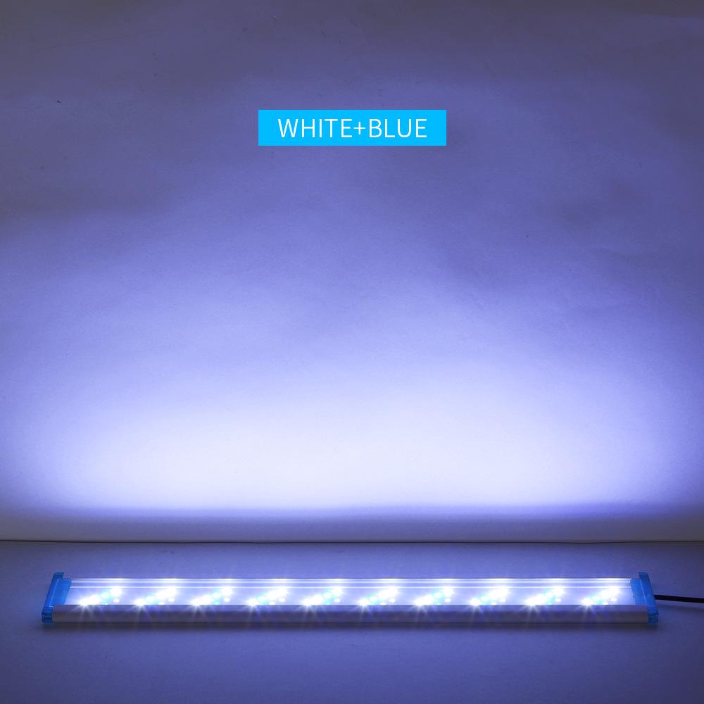 Ultra-Thin Aquarium LED Light with Blue-White Tricolor for Aquatic Plants and Fish Tanks