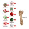 Christmas Beads Kit Wooden Beaded Decorative Kit Decoration Festive Ornament For Activities Women Girls Craft Arts Festival