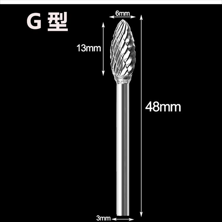 Kõvasulamist volframist terasest lihvimispea kaheteraline pöörlev viilifreespea puidutöötlemislihvimispea juur nikerdus nikerdusnuga