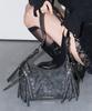 Illigo Leaf Eyelet Shoulder Bag Black