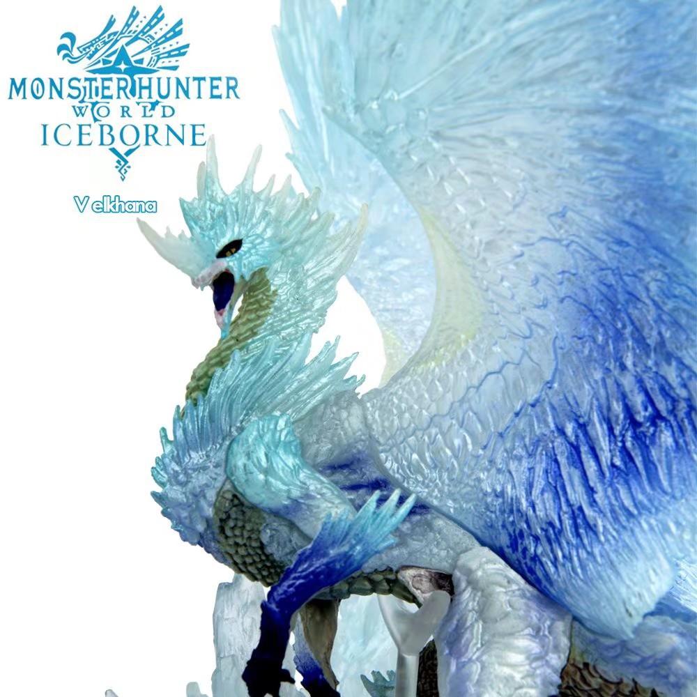 Game the Monster Hunter Iceborne Velkhana Jin-Ouga Kushala Daora Gore Magala Brachydios Dragon PVC Statue Figure Model Toys