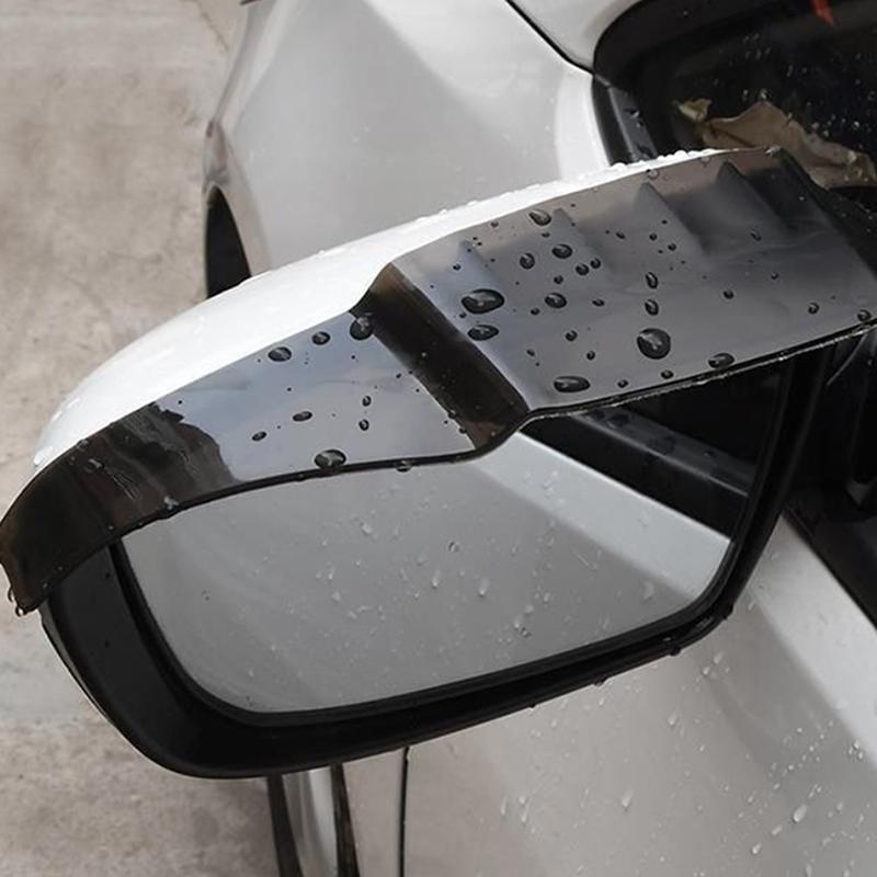 2 Adet Evrensel Araba Dikiz Aynası Yağmur Kaşı Auto Araba Dikiz Yan Yağmur Kar Koruyucu Güneşlik Gölgelik Koruyucu Pvc