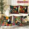Tropical Animal Tribal Print Cushion Covers Pattern Cushion Cover Suitable for Sofa Bedroom Car Pillow Cover