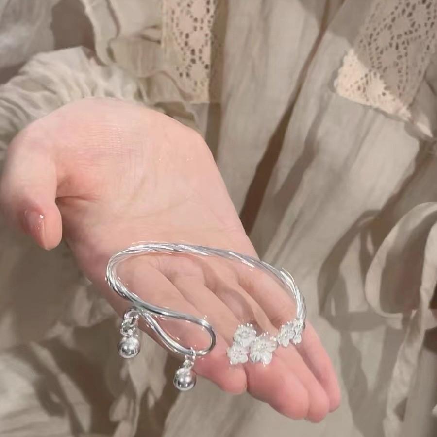 Gorgeous Of Lily The Valley Floral Bracelet Adjustable Open End Chic Jewelry Womens