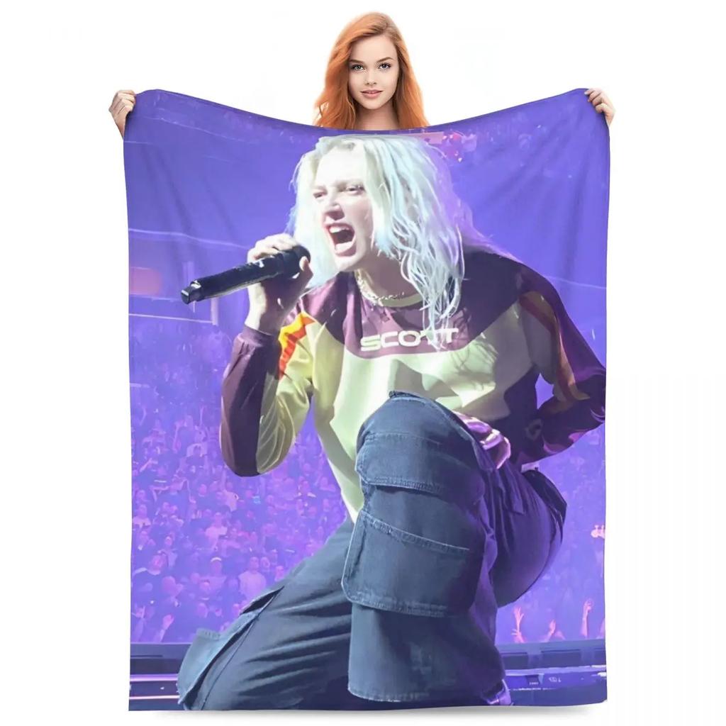 L-Linkin Rock Park Blanket Cover Fleece Super Warm Throw Blankets for Home Couch Bedroom Quilt