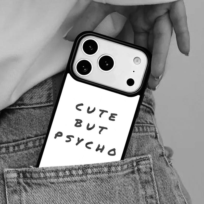 

Cut But Psycho Phone Case for iPhone 16e 15 14 13 12 17 Pro Max Plus Air 17pro Cover Coque iPhone17